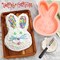 Bunny Mold 2 Pack Silicone Bunny Cake Pan, Children's Day Rabbit Cake Baking Pan Large Breakable Bunny Chocolate Molds Cute Silicone Cake Trays for Baby Shower Birthday
